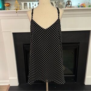 Torrid Sophie Black & White Polka Dot Double Layer Cami – Size 1 (Fits 14/16)